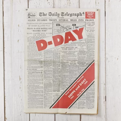 Переиздание номера газеты The Daily Telegraph от 7 июня 1944 года Great Newspapers Reprinted D-Day Высадка в Нормандии