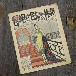 Антикварный французский журнал мод Le Petit Echo de la Mode Dimanche 10 Juillet 1927 Ар-деко