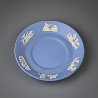 Винтажная тарелочка для мелочей Веджвуд Wedgwood Blue Jasperware