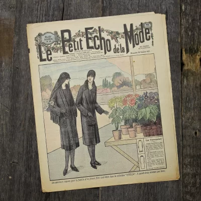Антикварный французский журнал мод Le Petit Echo de la Mode Dimanche 30 Octobre 1927 Ар-деко