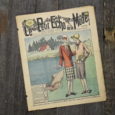 Антикварный французский журнал мод Le Petit Echo de la Mode Dimanche 3 Juillet 1927 Ар-деко