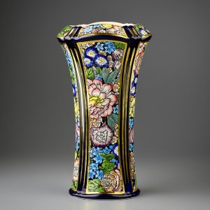 Винтажная ваза Mason's с цветочным орнаментом