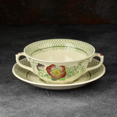 Винтажная бульонница Mason's Ironstone Paynsley