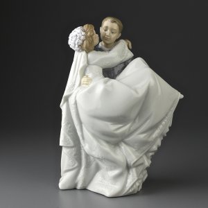 Винтажная статуэтка NAO (Lladro) 1564 "The Perfect Day" Прекрасный день / Жених с невестой / Свадьба