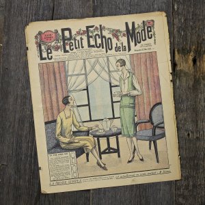 Антикварный французский журнал мод Le Petit Echo de la Mode Dimanche 22 Mai 1927 Ар-деко