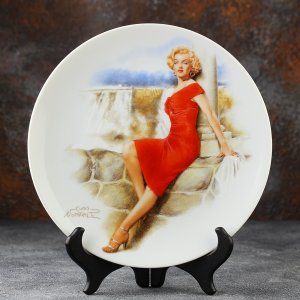 Тарелка винтажная декоративная настенная Фарфор Мэрилин Монро Ниагара Delph Marilyn Monroe Niagara