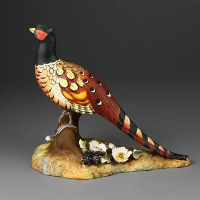 Винтажная фарфоровая статуэтка Фазан Птица Англия Royal Crown Derby Pheasant