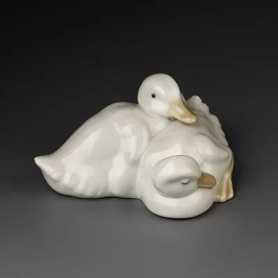 Винтажная фарфоровая статуэтка Испания Lladro NAO Two Ducks Две утки