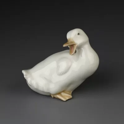 Винтажная фарфоровая статуэтка Испания Lladro NAO Duck Looking Back Утка