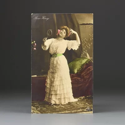 Антикварная немецкая почтовая открытка Lucie König Gerlach Ser.270/1