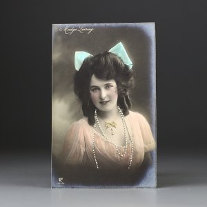 Антикварная почтовая открытка "Madge Lessing" Мэдж Лессинг Gustav Liersch Ser.2164/4