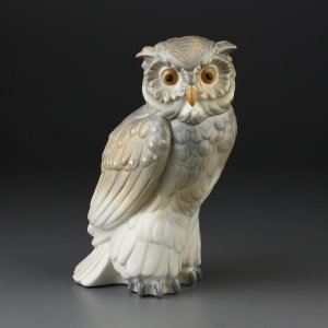 Винтажная фарфоровая статуэтка Испания Lladro NAO "Eagle Owl" Филин Сова