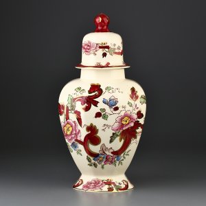 Винтажная английская ваза Mason's "Mandalay Red"