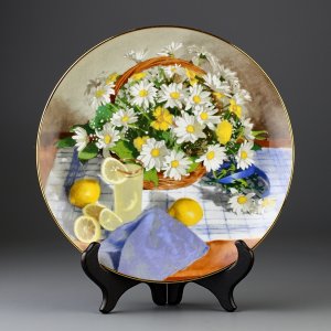 Винтажная декоративная тарелка W.S.George "Daisies" Маргаритки