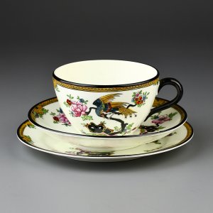 Винтажное английское чайное трио Collingwood Чашка, блюдце и десертная тарелка