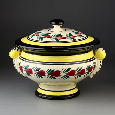 Винтажная французская супница Henriot Quimper