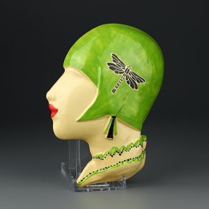 Керамическое винтажное панно в стиле ар-деко Tamara de Lempicka Wall Mask Тамара Лемпицка