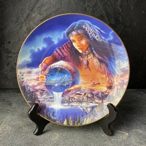 Винтажная декоративная тарелка Franklin Mint Royal Doulton “The Waters of Life” Воды жизни