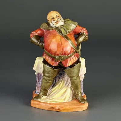 Винтажная фарфоровая статуэтка Фальстаф Шекспир Англия Royal Doulton 2054 Falstaff