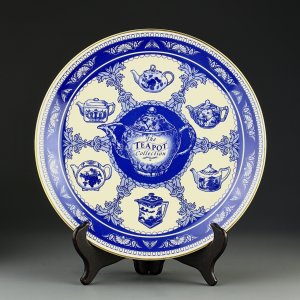 Тарелка винтажная декоративная настенная Англия Mason’s Ringtons Teapot Collection