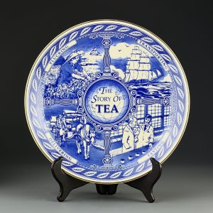 Тарелка винтажная декоративная настенная Англия История чая Mason’s Story of Tea