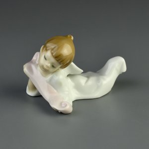 Винтажная фарфоровая статуэтка Испания Lladro 6095 Angel Ангел