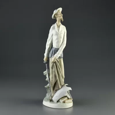 Винтажная фарфоровая статуэтка Дон Кихот Lladro 4854 Quixote Standing Up