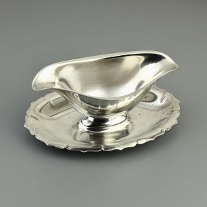 Винтажный соусник с серебряным покрытием International Silver Co