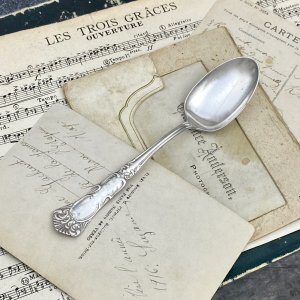Антикварная чайная ложка с серебряным покрытием WM. A. Rogers