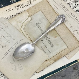Антикварная чайная ложка с серебряным покрытием William Rogers & Son