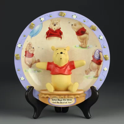 Тарелка винтажная декоративная настенная Винни-Пух Пчёлы Мёд Winnie Pooh 100 Acre Days