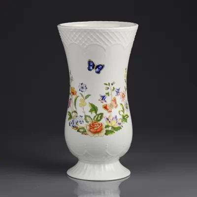 Винтажная английская фарфоровая ваза Цветы Бабочка Aynsley Cottage Garden