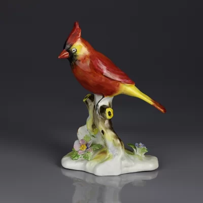 Винтажная фарфоровая статуэтка Птица Красный кардинал Англия Royal Doulton Cardinal